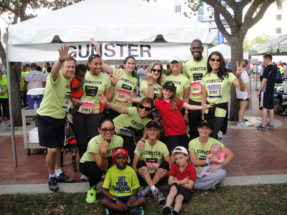 The Gunster team is ready to take on the Corporate Run (April 3, 2014 - Fort Lauderdale)