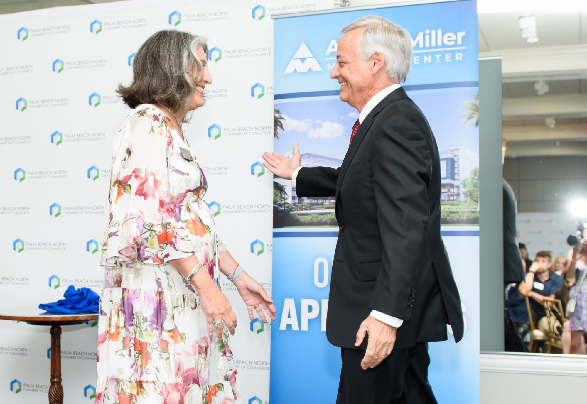 Gunster's Mike Mitrione and Traci Rollins at PBC North Installation Luncheon