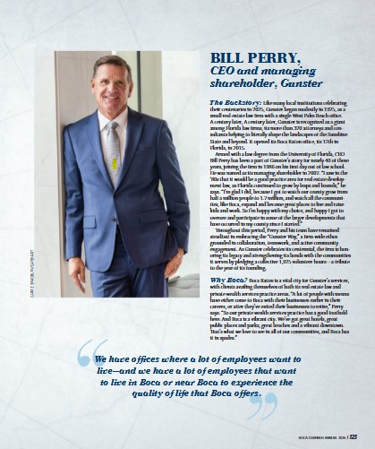 Bill Perry, Boca Chamber Feature, Page 125