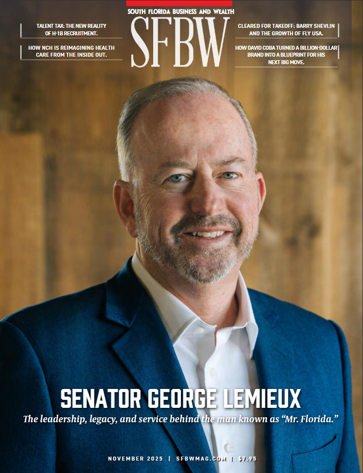 South Florida Business & Wealth Cover on George S. LeMieux
