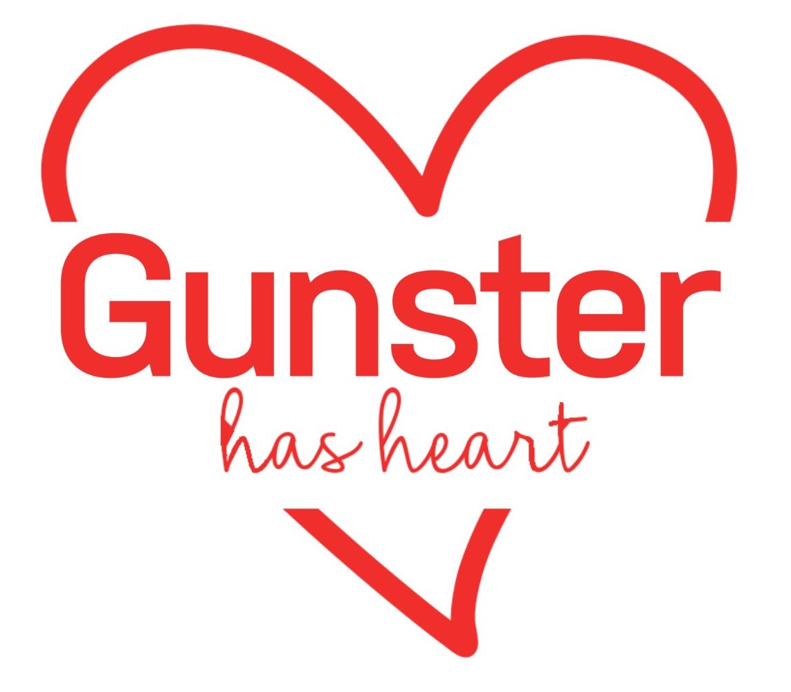 "Gunster has heart" graphic